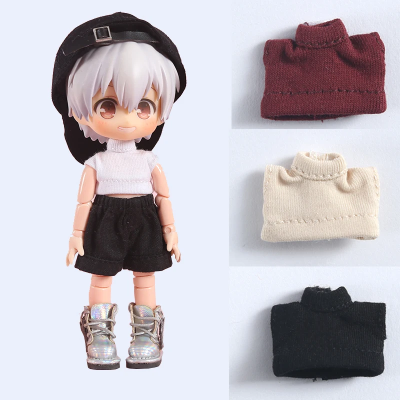 New ob11 baby clothes wild sleeveless t-shirt doll clothes vest gsc element molly doll clothes yunnai 1 / 12bjd doll accessories