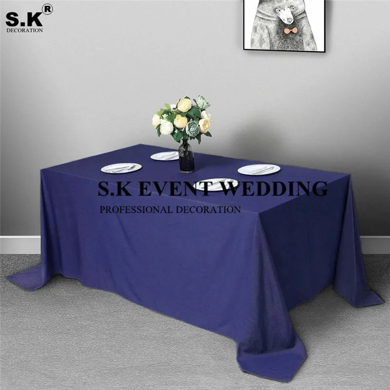 

Rectangle Table Cloth Polyester Tablecloth For Wedding Banquet Event Decoration