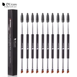 DUcare 3/5/10PCS Highlight Brush /Double Headed Eyebrow Eyelash Brush Makeup BrushesThin Hair Wholesale Angled Eyebrow Brush