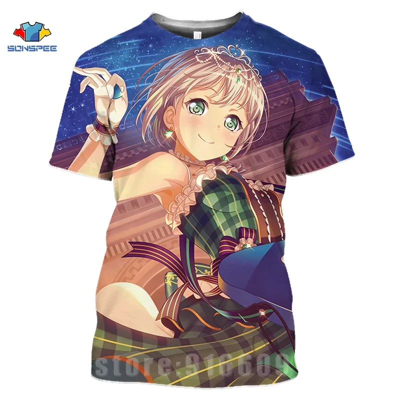 Anime T-Shirt 3D Print Sexy Girl Love Live Graphic T Shirts Men Women Idol Girl T-Shirts Harajuku Rock Tee TV Show Funny Shirts