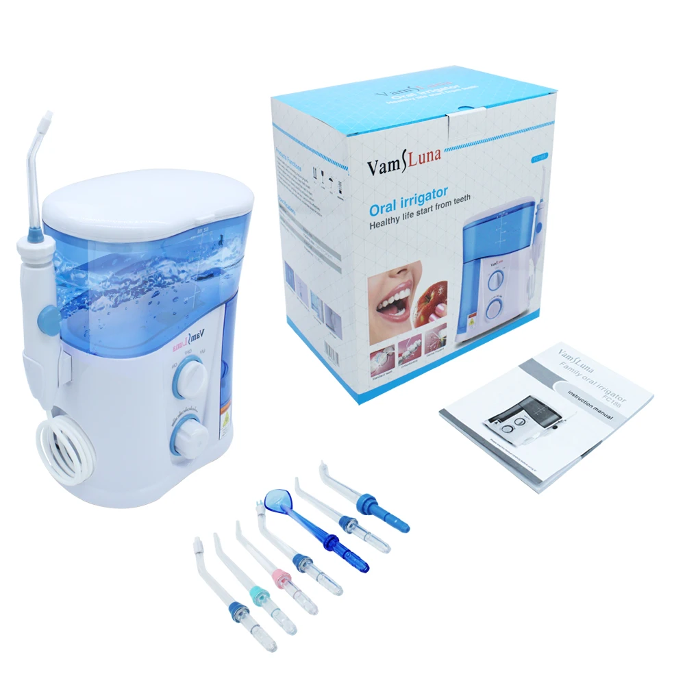 Elektrische Wasser Flosser Wasser Zahnseide Dental Oral Irrigator für Zähne Reinigung Professionelle Floss 1000L mit 7 Tipps