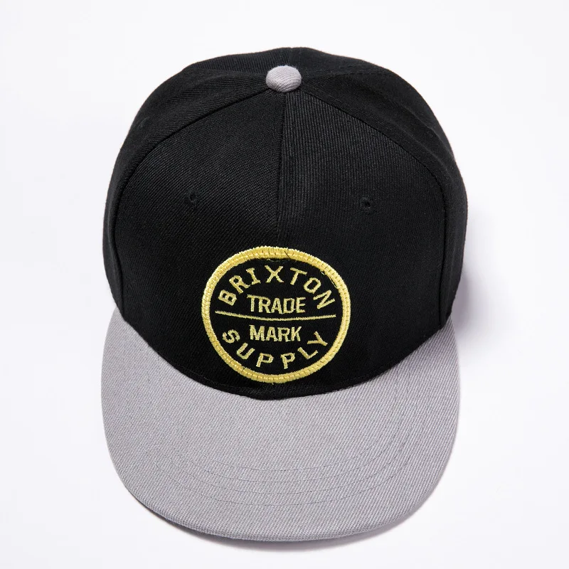 New Fashion Flat-Brimmed Baseball Cap Korean Hip Hop Snapback Cap Men Embroidery Letters All-match Sunshade Hat Women