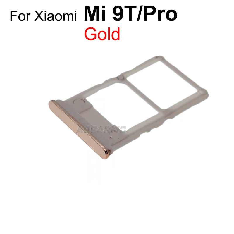 Aocarmo For Xiaomi Mi 9T Pro SIM Card Tray Holder For Redmi K20 Pro Replacement Parts