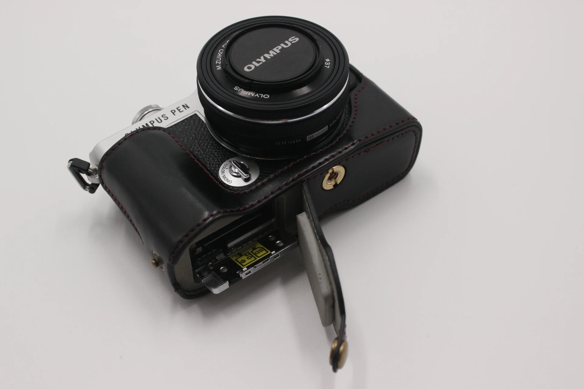 لأوليمبوس القلم E-P7 مايكرو حقيبة كاميرا واحدة واقية بو الجلود الحال ep7 مقبض قاعدة قذيفة