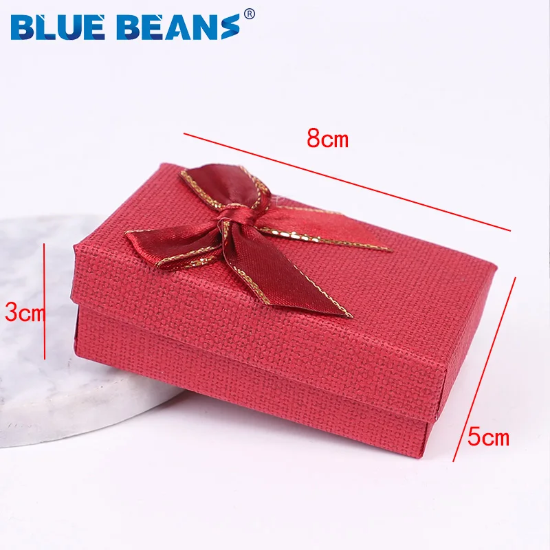 Jewelry Box For Engagement Ring Earrings Necklace Bracelet Bowknot Box Earrings Bracelets Red brown Boxes shape Gift Packing