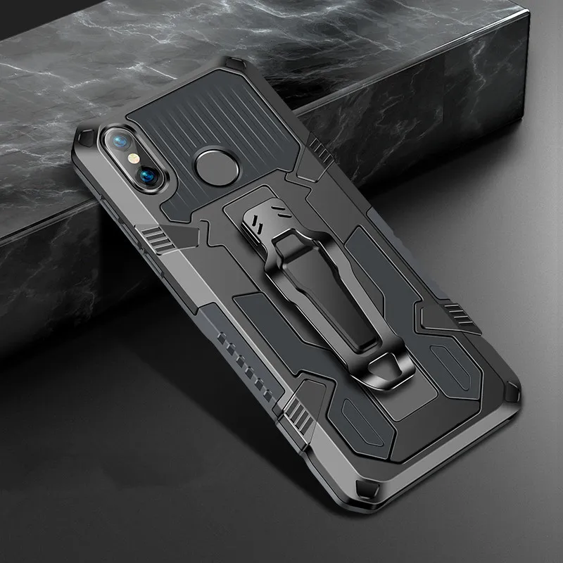 Shockproof Armor Phone Case For Xiaomi Redmi Note 7A 6A 5 7 8 5A 6 8A Pro Fashion Rugged Aluminum Magnetic Metal Kickstand Cover