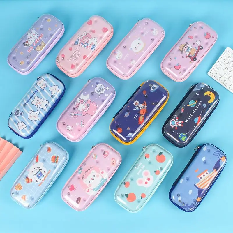 Creativity Balance beads EVA cute pencil case school stationery box Cartoon pen case kid pencil bag gifts student pencil box big