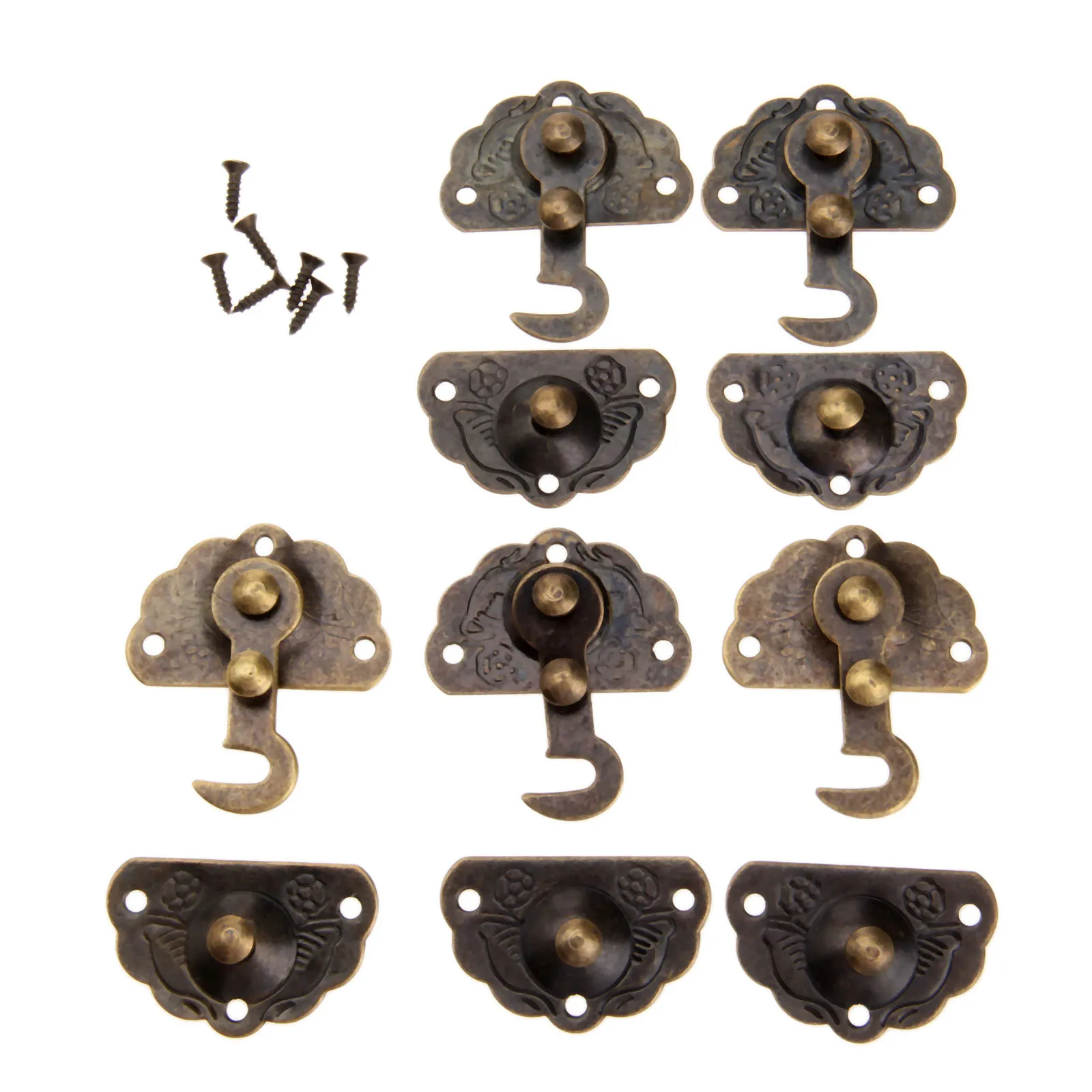 5Pcs Latch Hasp Hoo…