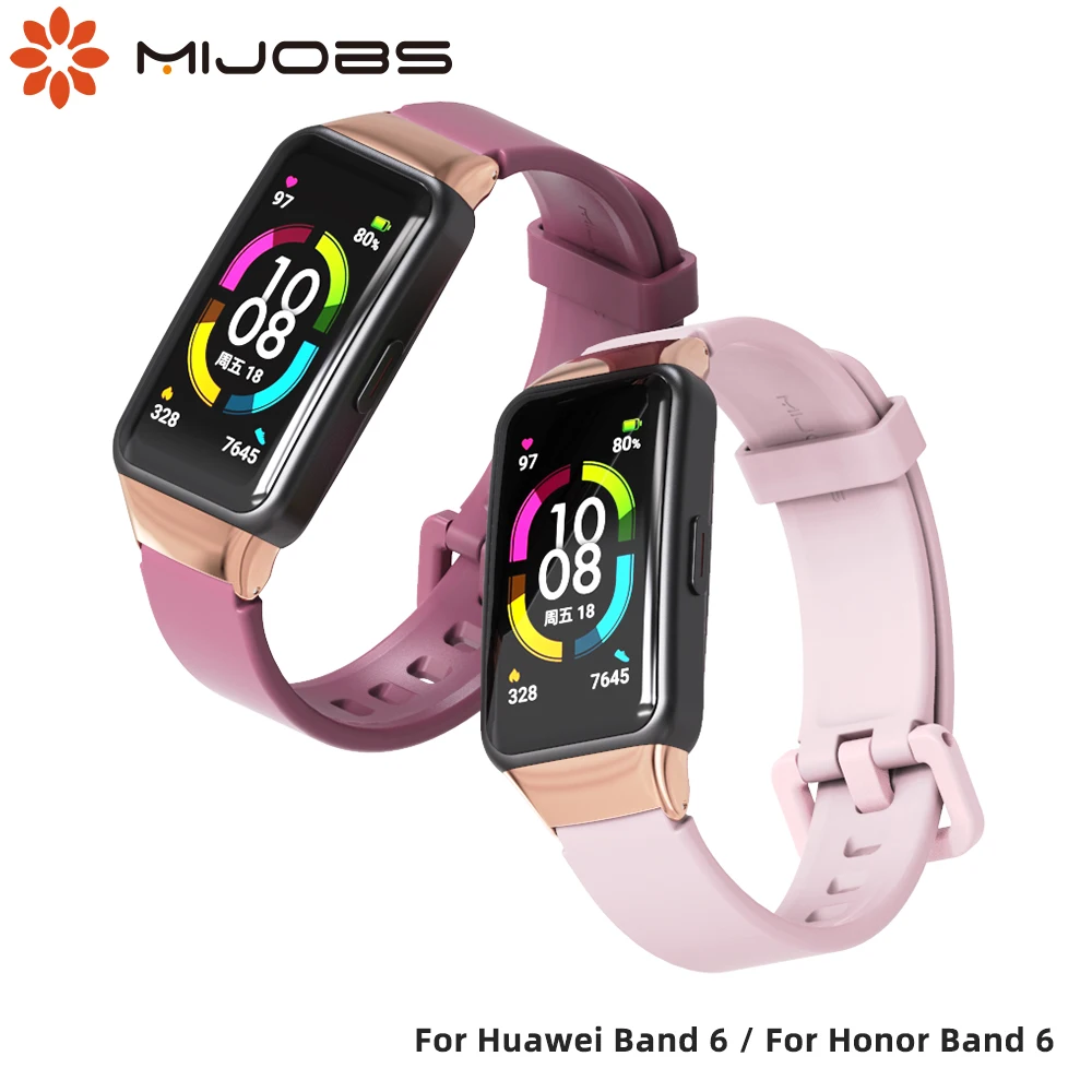 Pulseiras para huawei honor band 6 pulseira inteligente pulseira de substituição pulseira de relógio para huawei banda 6