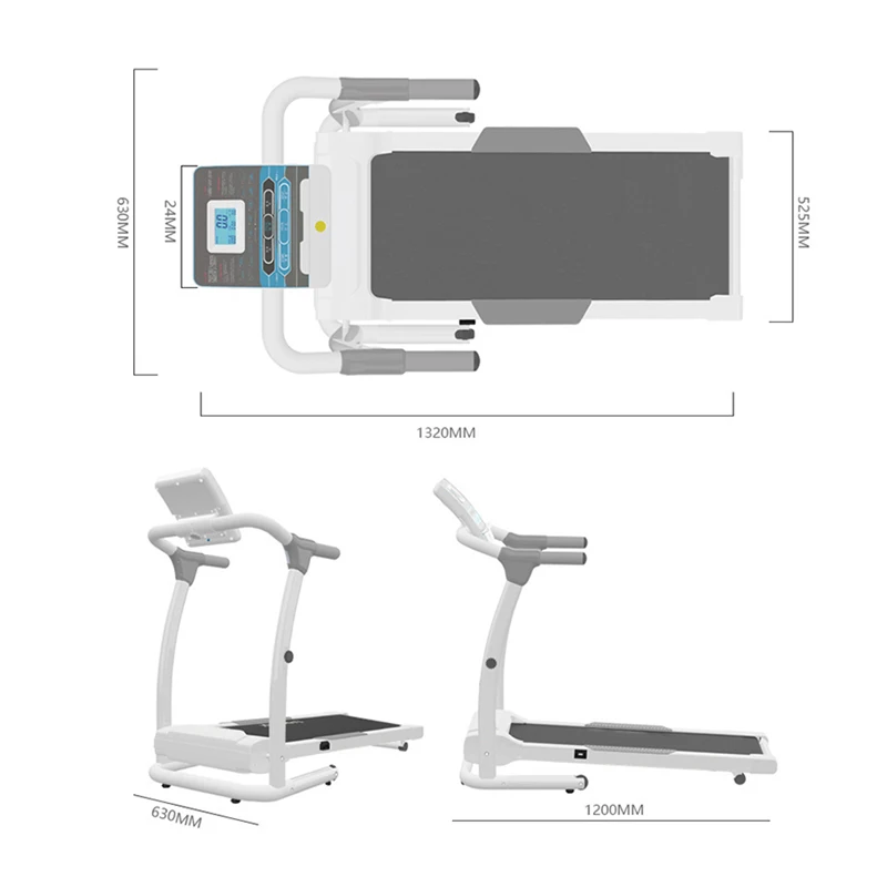 Household treadmill multifunctional indoor treadmill weight loss artifact folding mute electric running fitness equipment