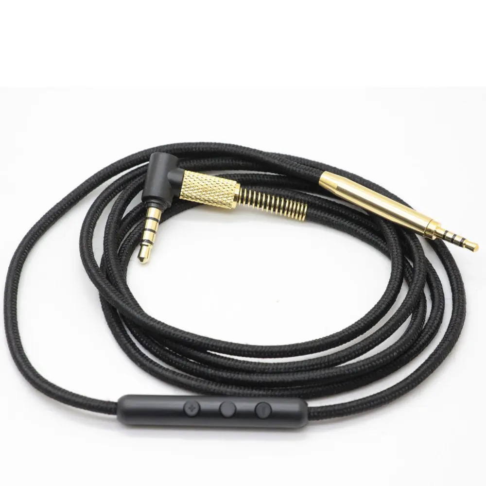 เปลี่ยน Braided Cable Extension เพลงสำหรับ Sennheiser PXC550 PXC480 PXC 550 480 MB660 MB 660 UC MS หูฟัง