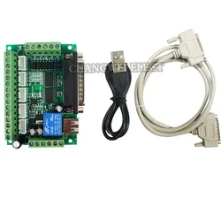 Mach 3 interface board is used for engraving machine stepper motor 5-axis CNC driver with optocoupler isolation