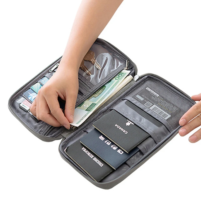 Waterproof Passport Holder Travel Wallet Big Credit Card Wallets Organizer Travel Accessories Document Bag Cardholder