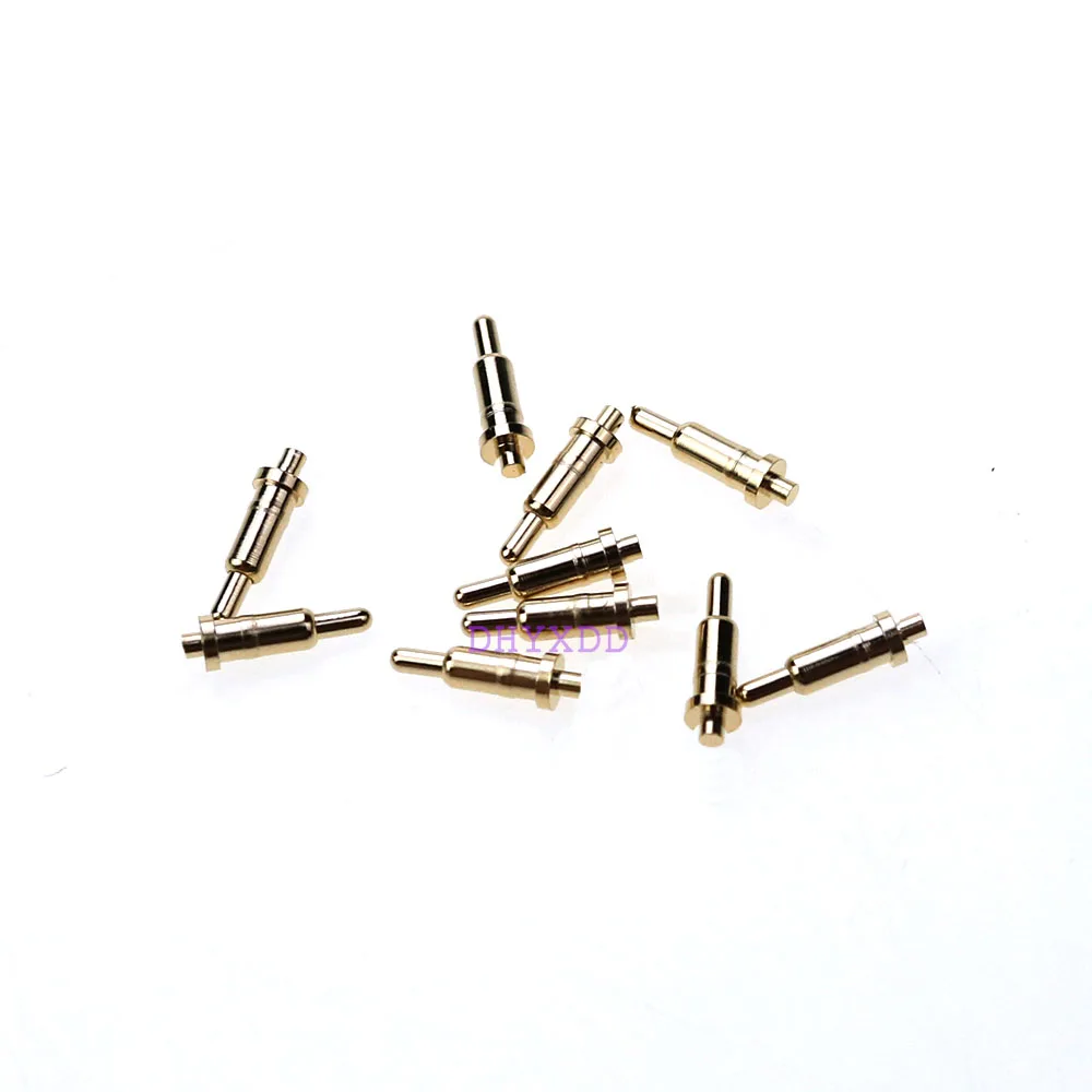 10Pcs Verende Pogo Pin Connector Door Gaten Pcb Hoogte 3 4 5 6 7 8 9 10 11 12 13 13.5 14 Mm Flens Enkele 1A