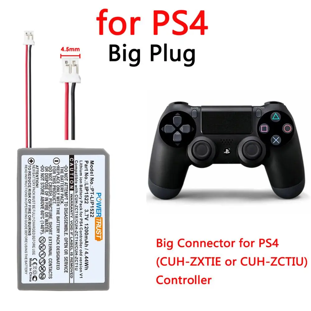 2 sztuk LIP1522 akumulator litowo-jonowy do Sony PS4 Bluetooth bezprzewodowy Dual Shock kontroler CUH-ZCT1 serii pierwszej generacji stara wersja