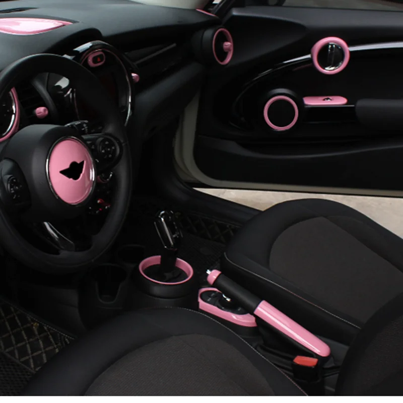 Car Interior Modification Pink Tachometer Decorative Shell For MINI COOPER S CLUBMAN F54 F55 F56 F57 F60 Car Sticker Styling