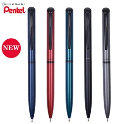 Japan Pentel Sneldrogende Gel Pen Roterende 0.5mm Naald Buis Metalen Pen Lichaam Zwarte Inkt Geschenkdoos BLN-2005 Matte textuur