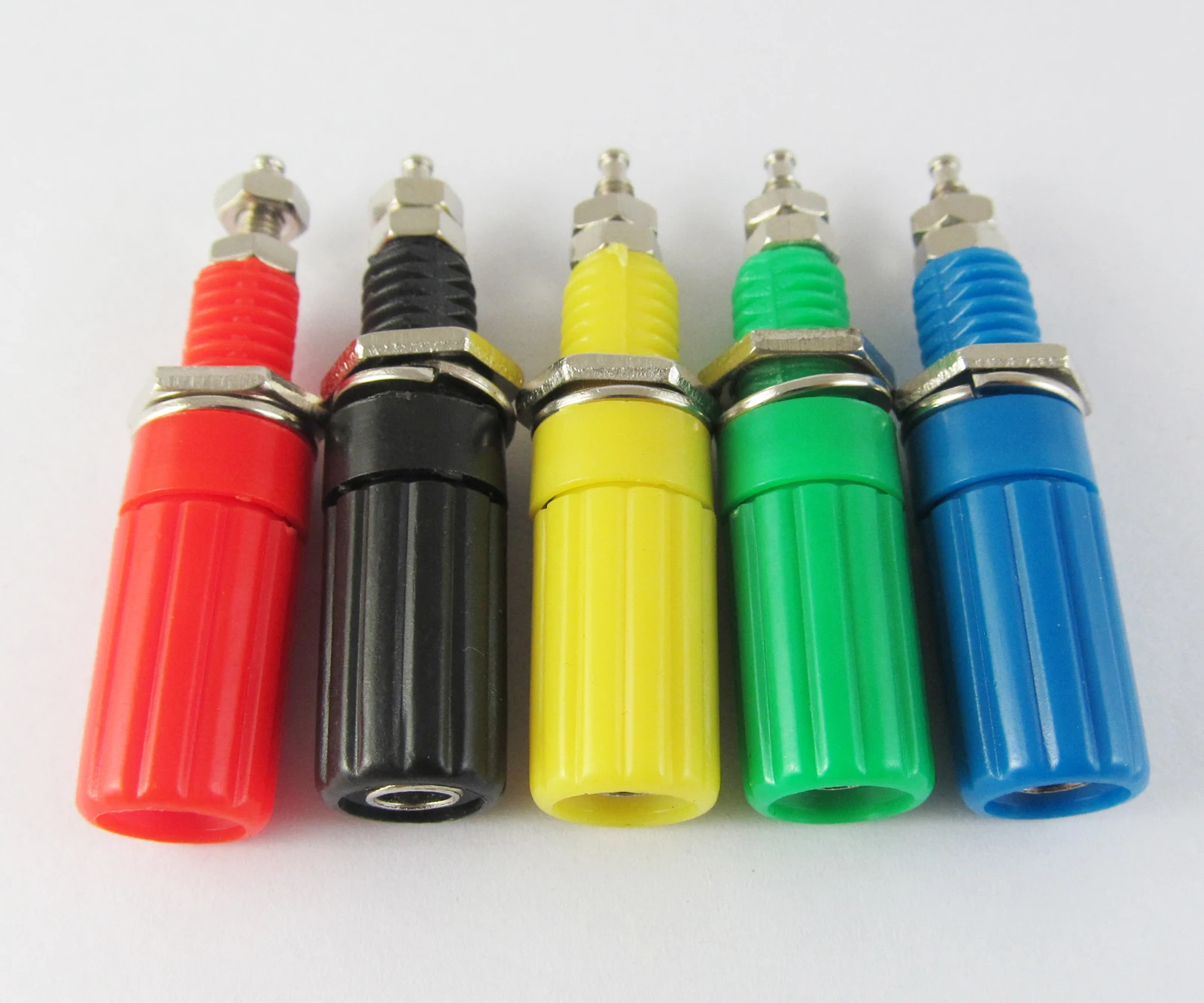 1 set 5 Colors Binding Post 4mm Long Banana Jack Female Audio Power Connector Item No.: 23-0018