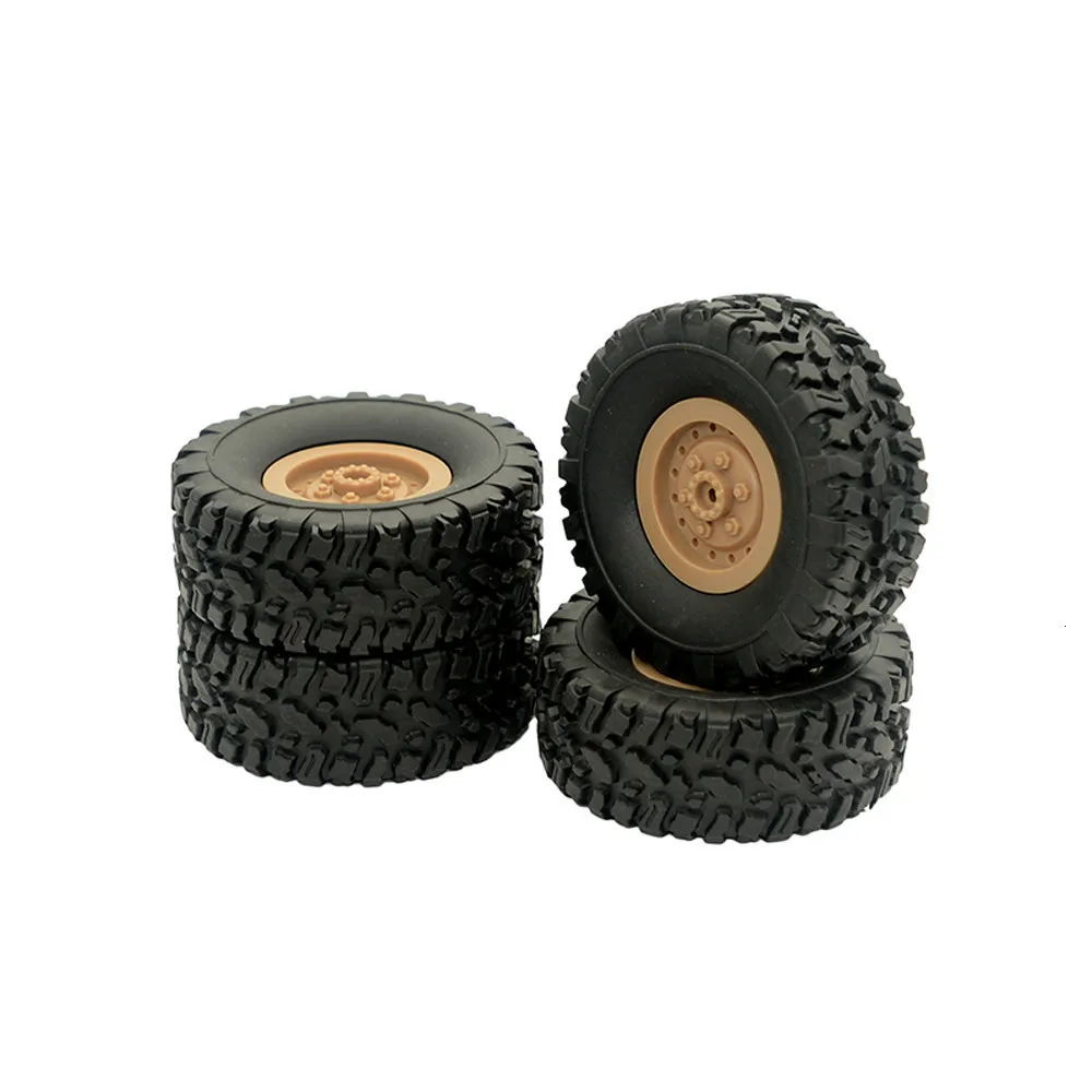 Fy001 RC Car Tires For 1/16 Wpl B14 C24 Military Truck Accessories Track Wheels Spare Parts