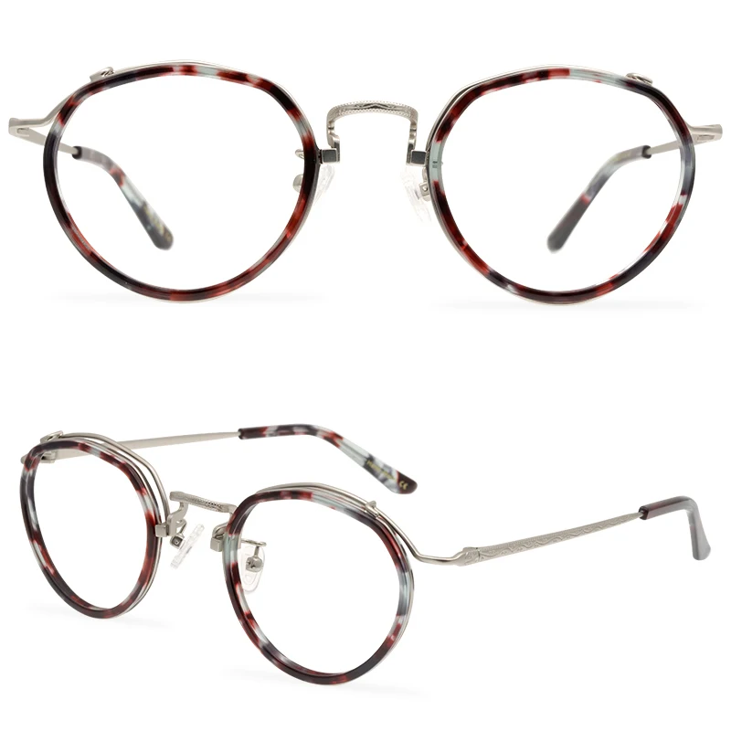 

2021 Vintage Glasses Frame Men Optical Myopia Prescription Eyeglasses Women Luxury Brand Small Eyewear Irregular Lunette