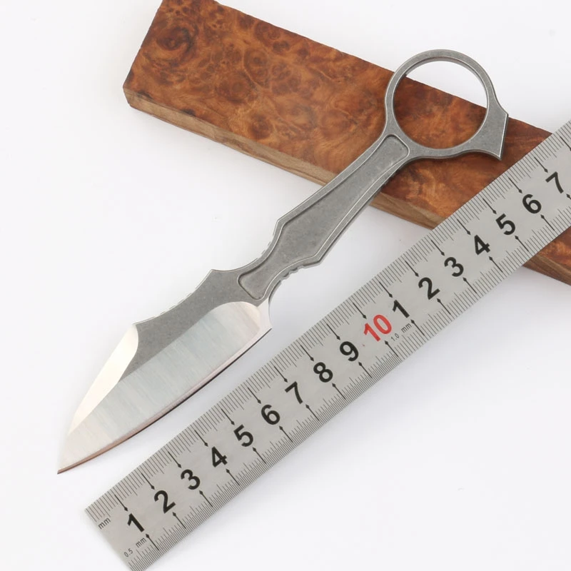 

Bor GITFO Straight Fixed Blade Knife D2 Tactical Hunting Camping EDC Collection Survival Tool Knives