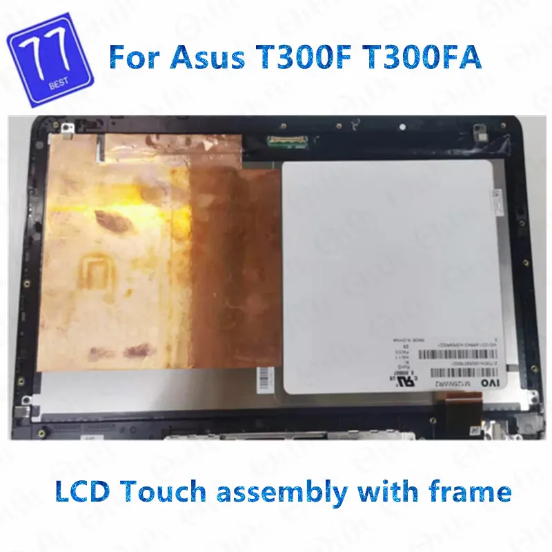 Originale con cornice per ASUS T300FA T300F sostituzione LCD 12.5 pollici M125NWR2 Touch Screen LCD Assembly