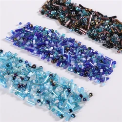 10g Mixed Seed beads Multi Colors and Size Round Bugle Glass Bead For DIY Jewellery Garment Beading Embroidery Accessories