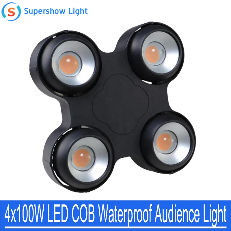 

DMX IP65 4 Eyes 4x100W LED COB Waterproof Blinder Light Audience Light