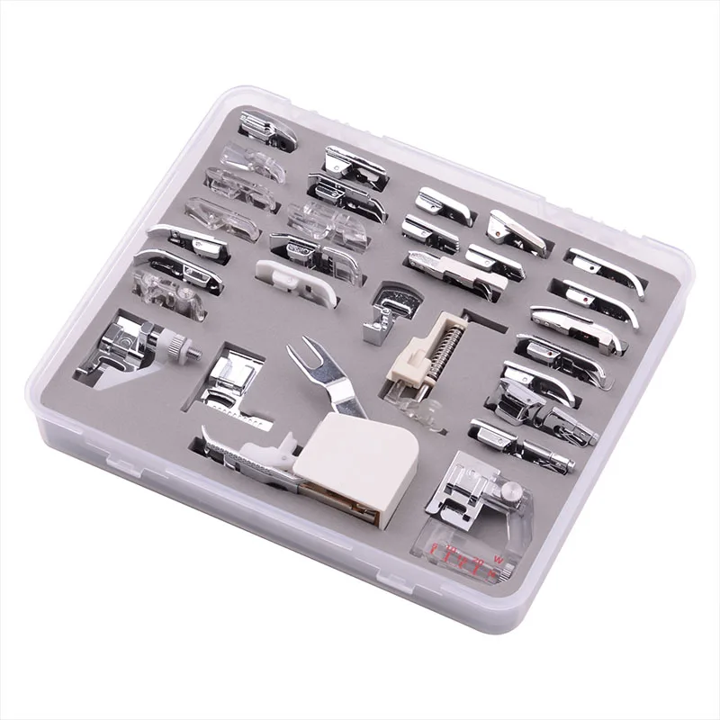 Multifunctional Household Sewing Machine Parts Presser Foot Kit Accessories 30/32/42/45/48/52/62/72pcs/Set Roller Braide Embroid