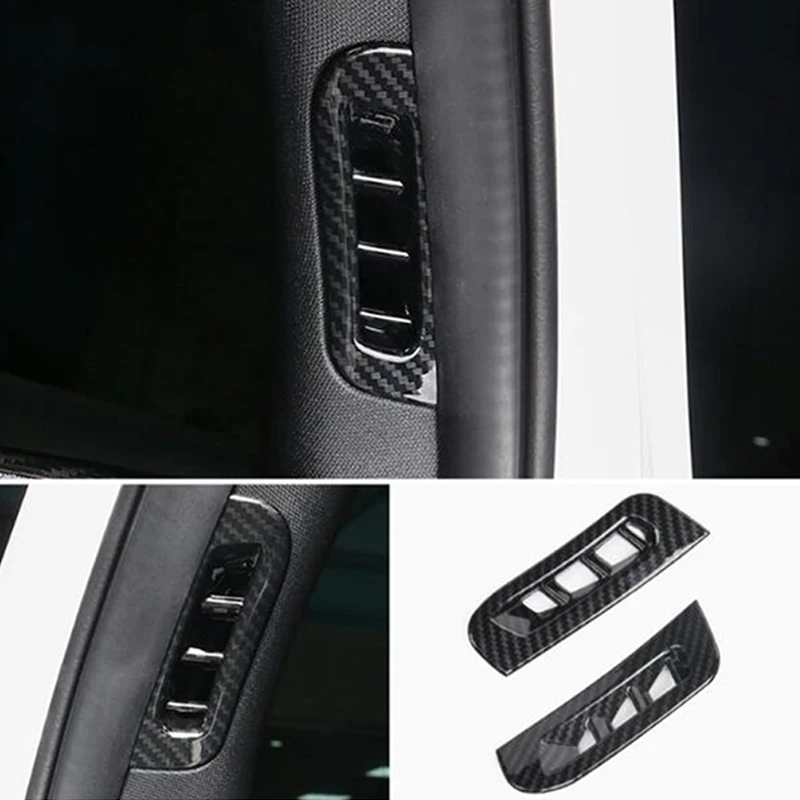 

ABS Chrome Car Front Column A-Pillar Air Outlet Frame Cover Trim For Jeep Grand Cherokee 2014 2015 2016 2017 Accessories