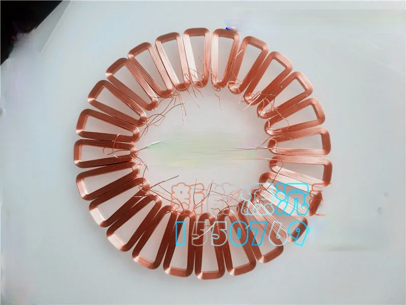 DIY Disc-type non-core generator coil Three-phase low-speed power generation high efficiency Self-adhesive coil permanent magnet