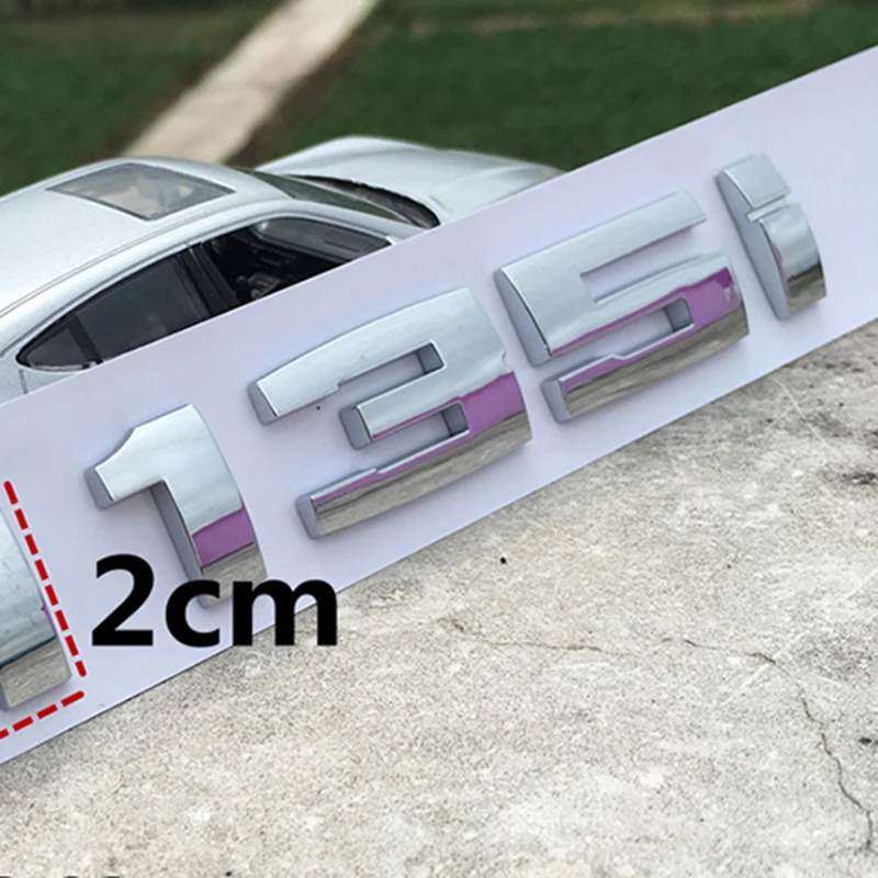 Letter Number Emblem for M M1 M2 M3 M4 M5 M6 M7 M8 X4M X5M X6M M540i M135i M335i M240i M550d M750Li Car Trunk Badge Sticker