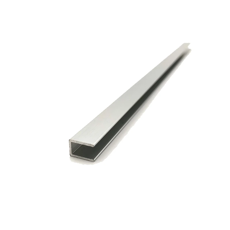 U-shape  Aluminum, Outer width 7mm, length 50cm,aluminum alloy glass covered edge strip