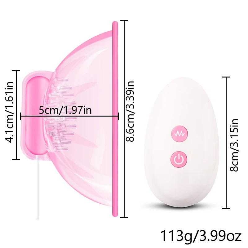 DOPAMONKEY A pair 8 Modes Breast Nipple Vibration Remote control Suction cup Chest Stimulate Sex Toys For Women Sucking nipple