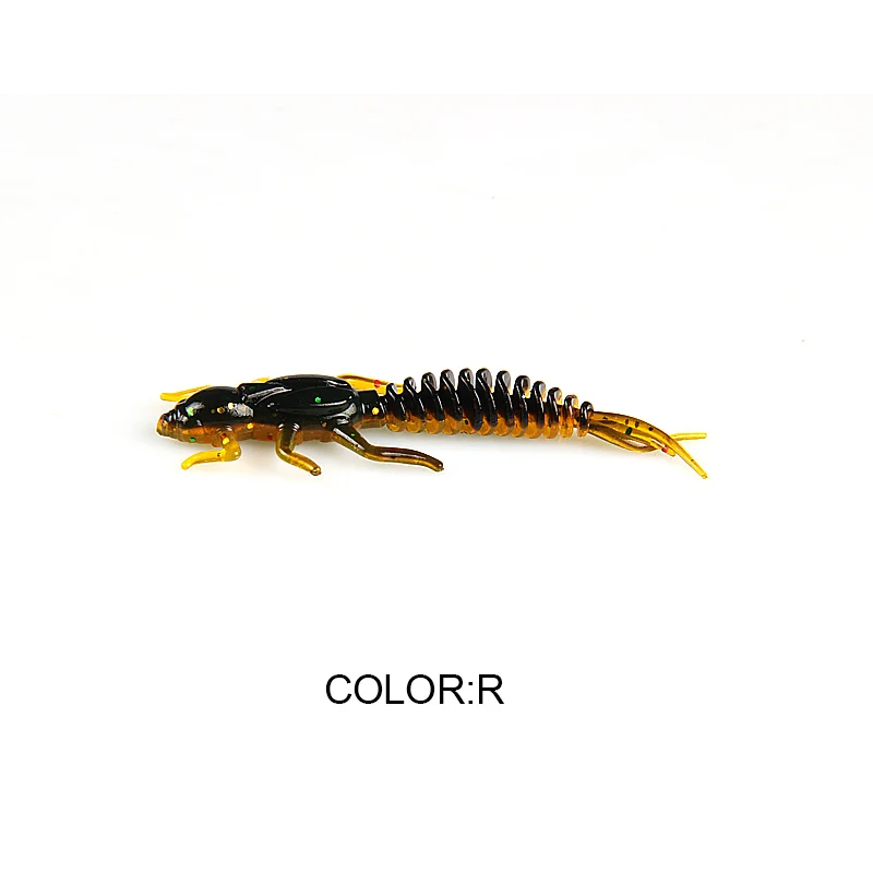 2019 neue Erreichen Weiche Köder Weiche Kunststoff Köder Larve 6 cm/5 cm Schwimmende Süßwasser Swimbaits Silikon Weichen Köder wurm Für Angeln
