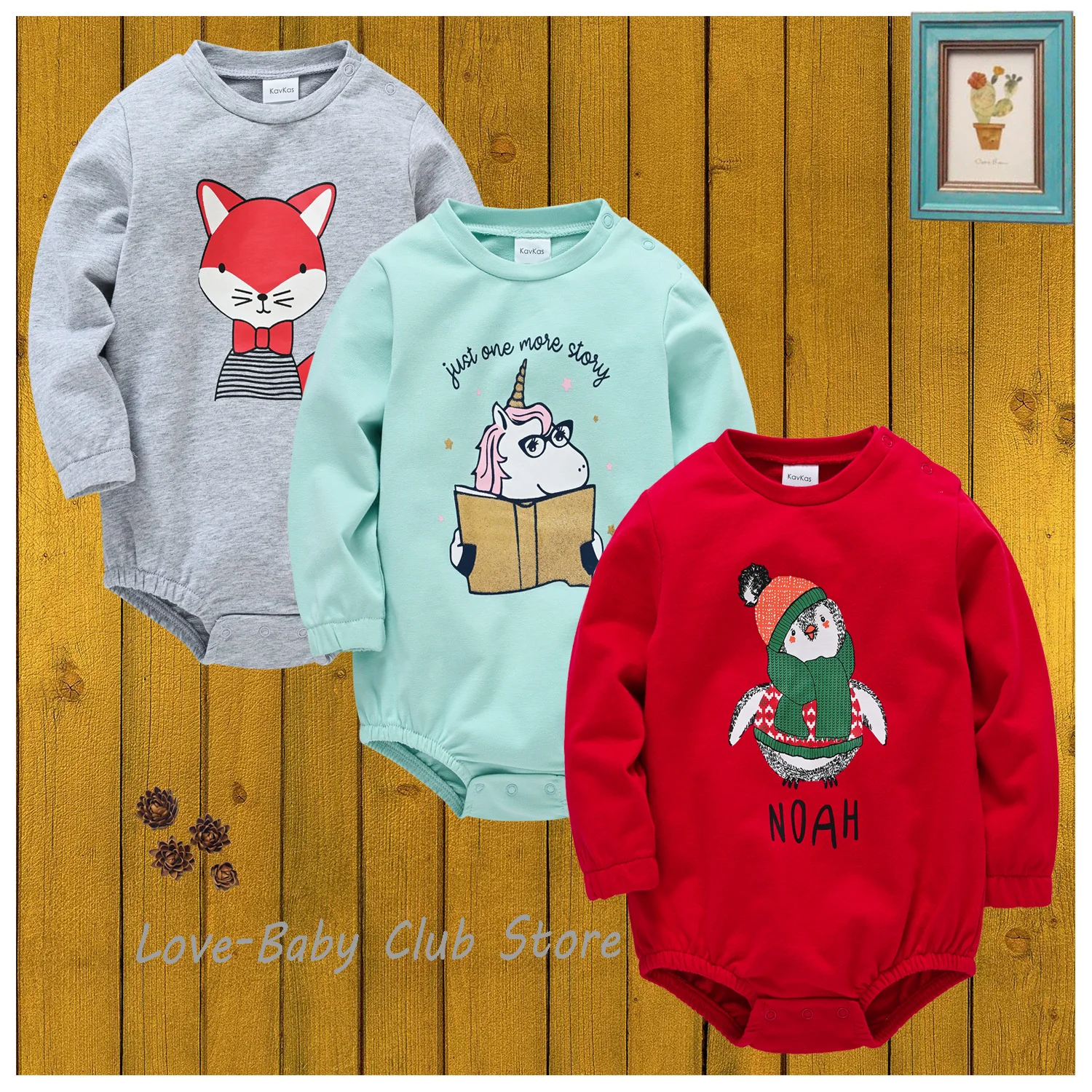 

New Born Baby Romper Infant Jumper Winter Jumpersuit Girls Boys Newborn One-sie Cute Cartoon Print