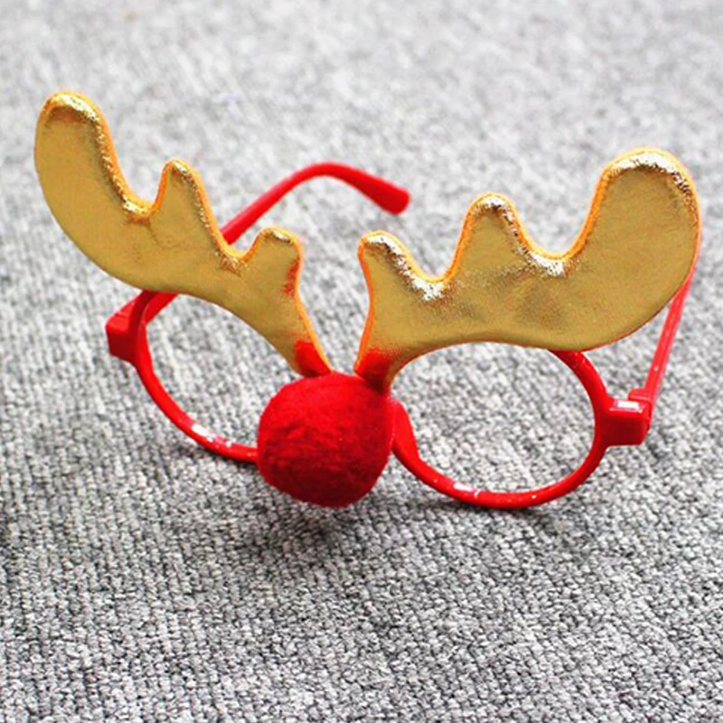 

Santa Claus Deer Snowman Cartoon Glasses Frame Festaival Cosplay Props Eyeglasses Frames Cute Decorations Children Party Toys