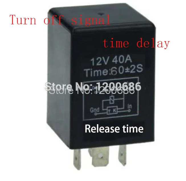 

FN YS020 30A 1 minutes delay off after switch turn off Automotive 12V Time Delay Relay SPDT 60 second delay release off relay