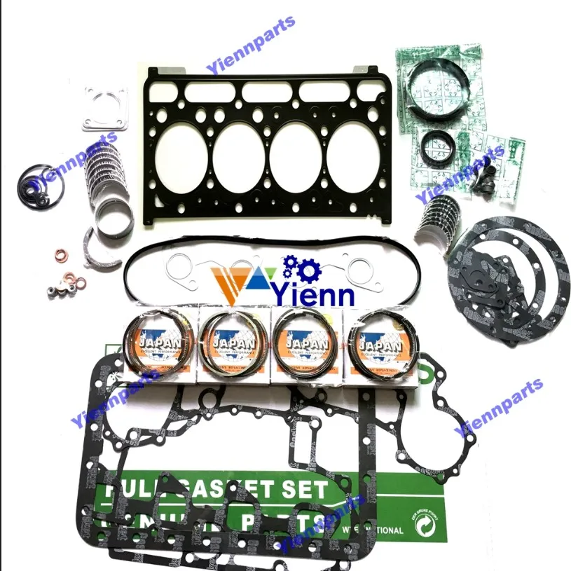 

Комплект колец для ремонта двигателя KUBOTA V1903, комплект поршневых колец, комплект подшипников для KUBOTA GL367 GL368 NX368 NX417, тракторный двигатель