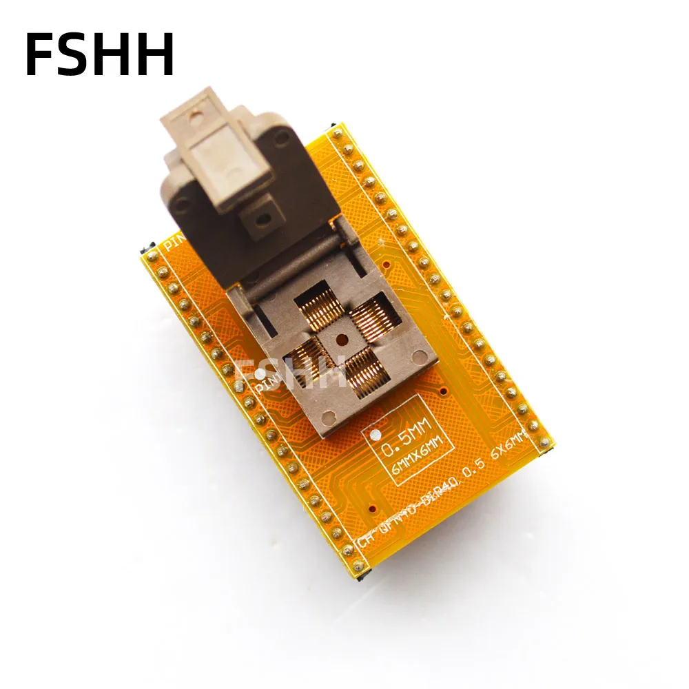 QFN40 ic socket DFN40 MLF40 WSON40 test socket QFN40 to DIP40 Programmer Adapter 0.4mm 0.5mm 5x5mm 6x6mm