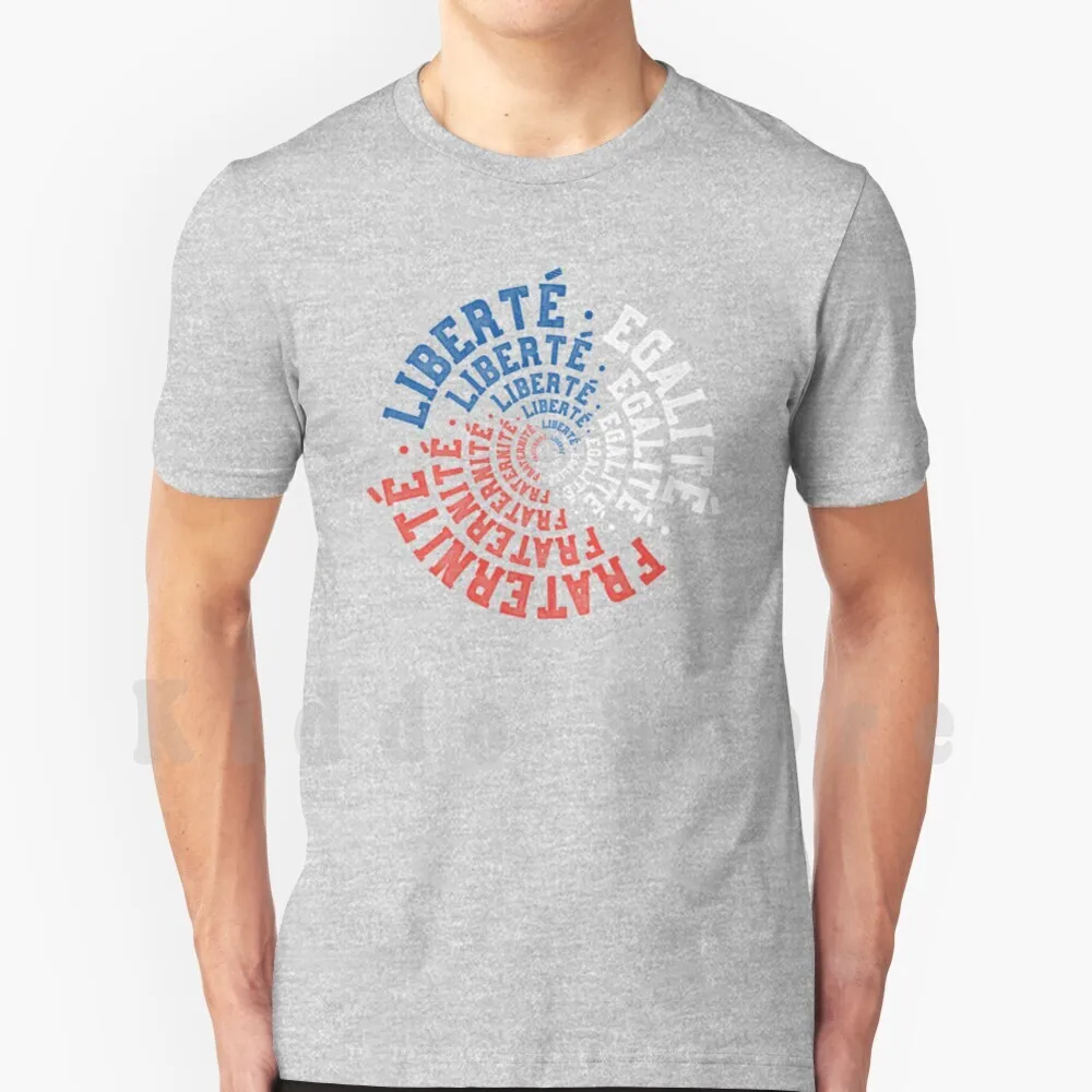 Liberté, Égalité, Fraternité - Vive la France - T-shirt en coton pour hommes, impression DIY, tee-shirt cool, Vive la France Liberté Égalité