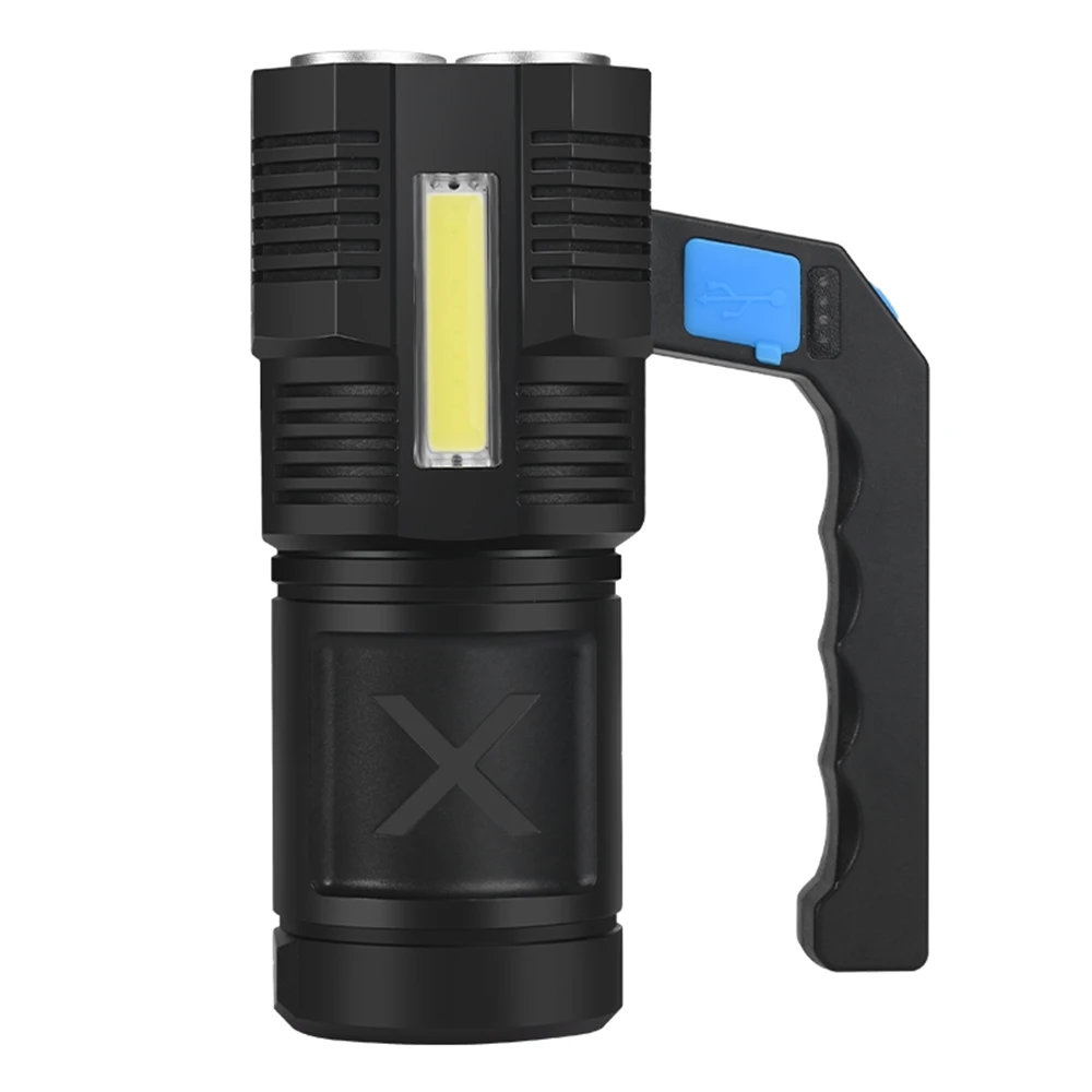 High Power Led Flashlights Ultra Bright Torch Rechargeable Outdoor Camping Long-range Flashlight 4 Switch Mode Led Flashlight