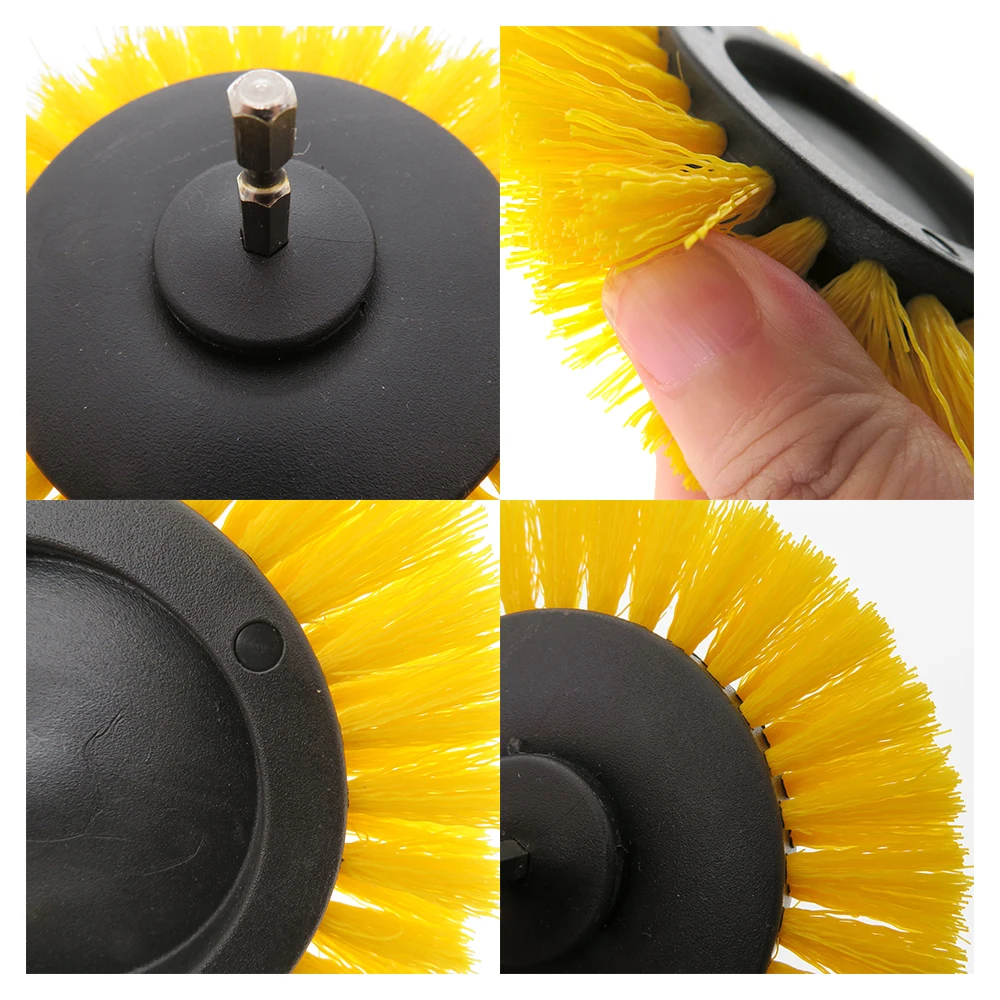 3.5 Inch Drill Cleaning Brush Scrubber Electric Brush with 1/4\