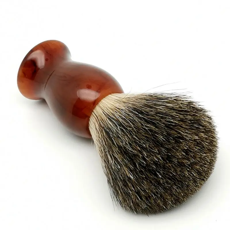 TEYO Pure Badger Hair Shaving Brush of Resin Handle Perfect for Wet  Shave Cream Beard Brush