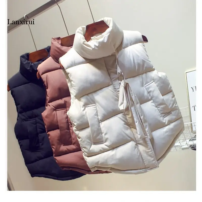 

Women Winter Vest Waistcoat Spring Autumn Vest Female Casual Warm Vests Women's Sleeveless Jacket Coat