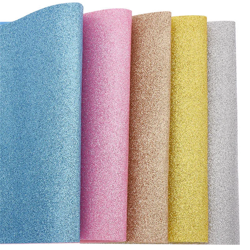 Lychee Life 21x30cm A4 Glitter Felt Fabric Colorful Felt Material DIY Sewing Fabric for Toys Bags Crafts