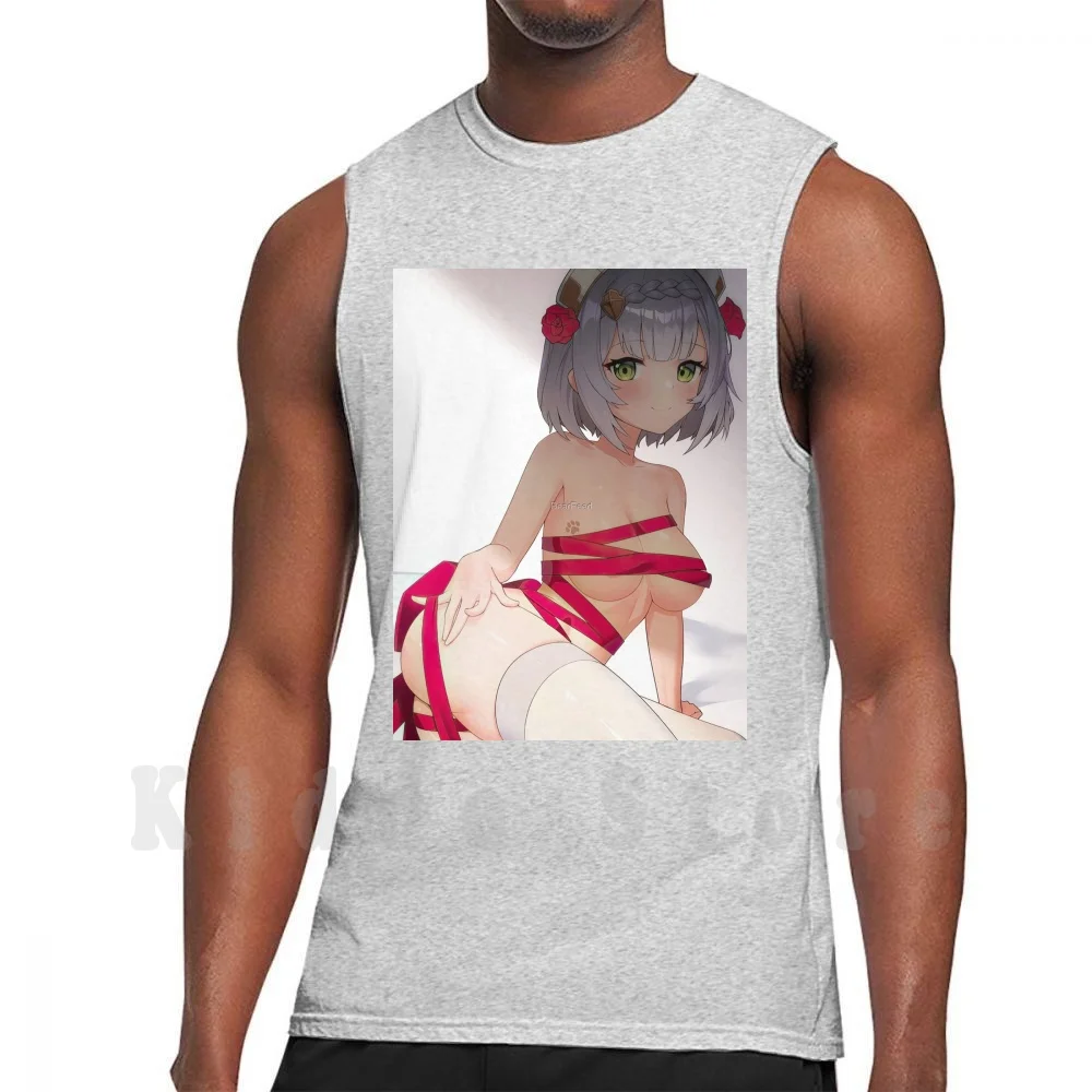 Camisetas sin mangas Noelle, estilo anime, manga, waifu, weeb, japonés, kawaii, estética japonesa, ecchi, chicas, trasero
