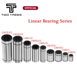 2pcs/lot Linear Ball Bearings LM6LUU/LM8LUU/LM10LUU bearings crossword clue Bush Bushing 3D Printers Parts Aluminum Accessories