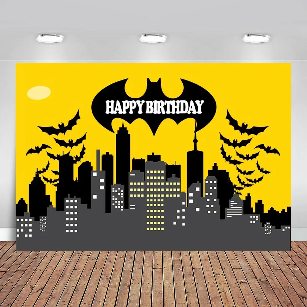 

Superhero Birthday Party Backdrops Baby Comics Poster Child Portrait Photographic Background Photography Photocall Photo Studio