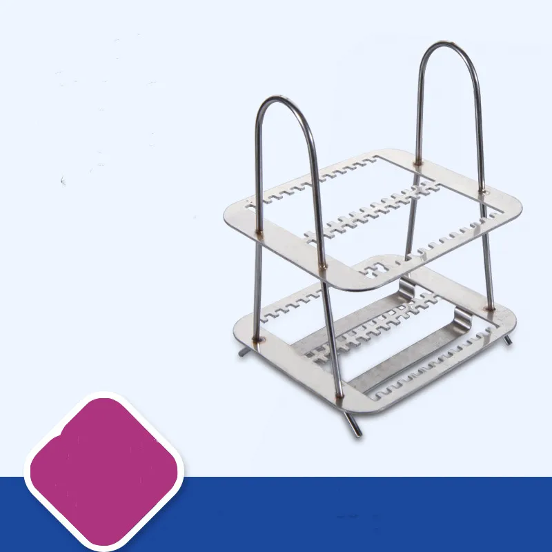 

1pcs Stainless Steel Dyeing Rack 30 Pieces of Laboratory Slide Rack 26 Pieces of Dyeing Rack Slicing Rack